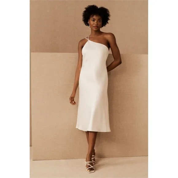 bhldn satin dress BHLDN Saylor Cowl-Neck Satin Maxi Dress by BHLDN